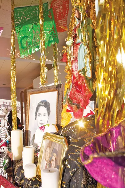 Detail of an altar at Guadalupe - VERONICA LUNA