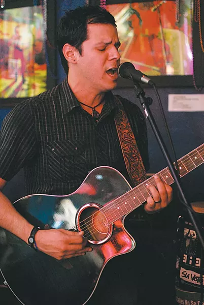 Espira’s Noé Martínez channeling Eddie, Friday at Saluté, - SARAH MASPERO