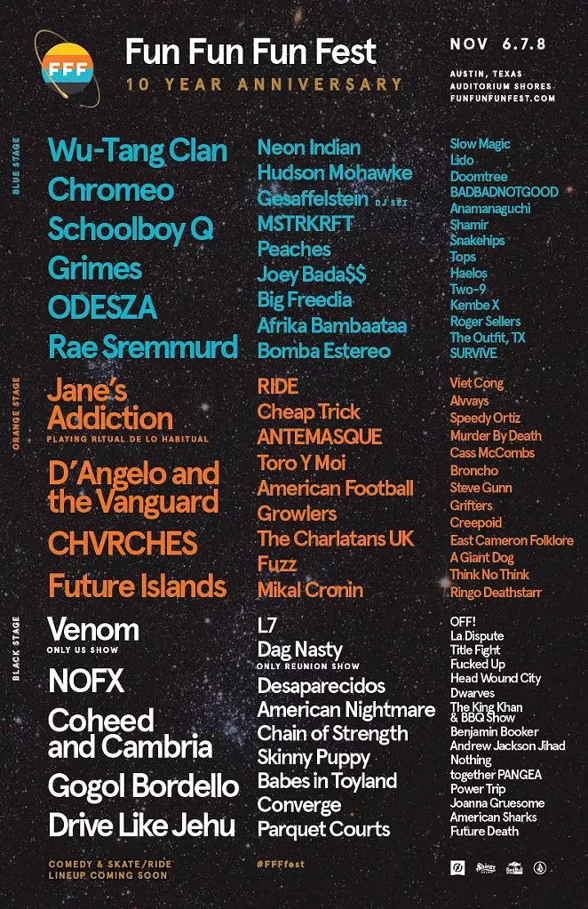 Fun Fun Fun 2015 is looking stacked - FUN FUN FUN FEST