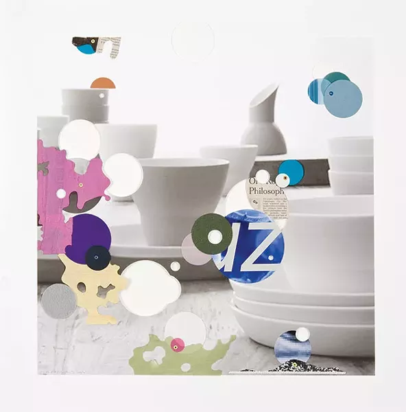 Lucky You, 2014, Collage on black and white archival printed image - COURTESY PHOTO
