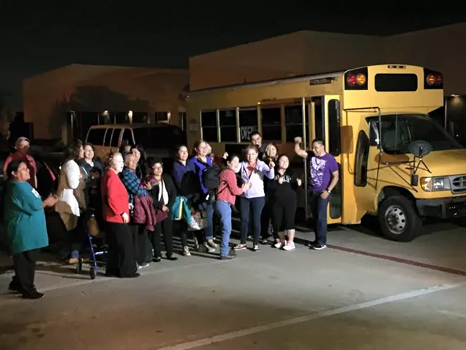 Texas Organizing Project members from Dallas boarded a bus last night and arrived in New Orleans in time for a federal appeals court hearing over President Barack Obama's executive immigration orders. - TEXAS ORGANIZING PROJECT