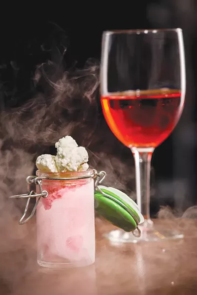 Prickly Pear Sorbet from the Oaxaca Menu