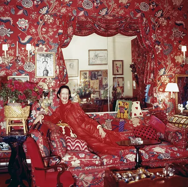 Seeing red: Fashion icon Diana Vreeland - COURTESY PHOTO