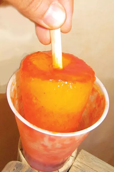 The mangoneada, popsicle-style. - ARI LEVAUX