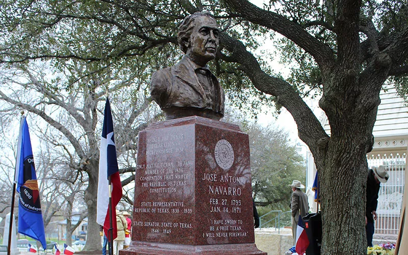 The State Cemetery's Navarro cenotaph - COURTESY