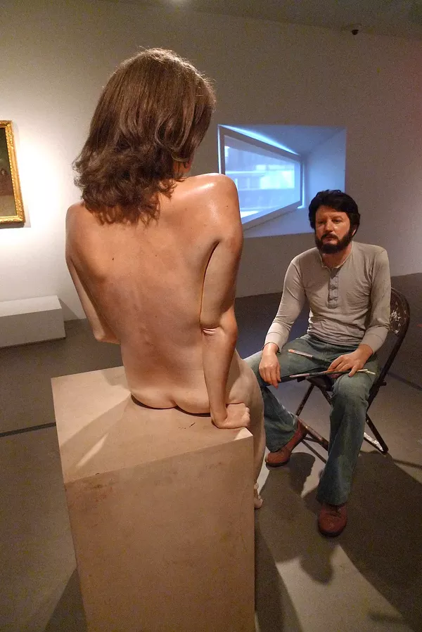 "Self Portrait with Sculpture" - RUBEN C. CORDOVA