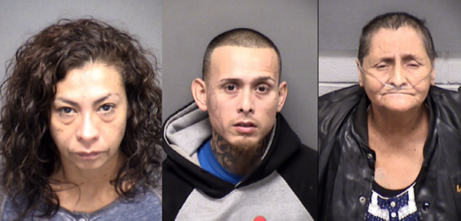(L-R) Angie Torres, Christopher Davila, Beatrice Sampayo - BEXAR COUNTY JAIL