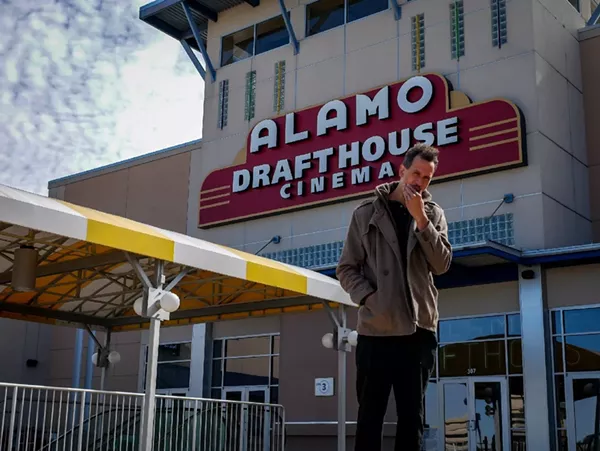 Posing in front of the North Park Alamo Drafthouse. - JOSIAH AMAZE BOONE/FACEBOOK