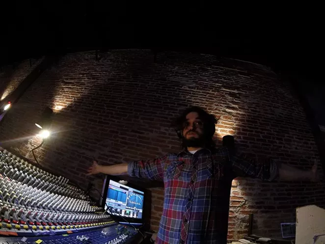 Deric Wynne on the soundboard at 502 - FACEBOOK, DERIC WYNNE
