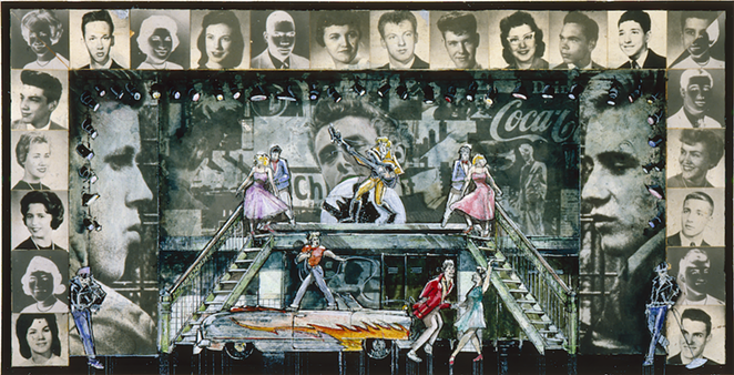 DOUGLAS SCHMIDT, SCENE DESIGN FOR GREASE, 1972