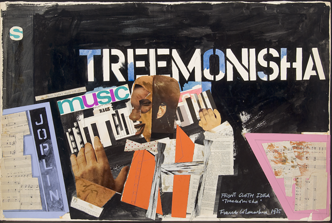 FRANCO COLAVECCHIA, FRONT CLOTH DESIGN FOR TREEMONISHA, 1975