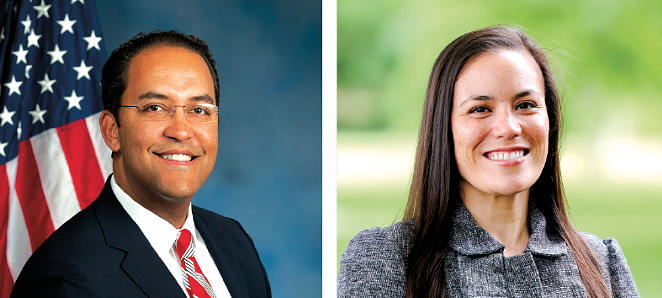 Will Hurd and Gina Ortiz Jones appear to be in for a 2020 rematch, this time with both the Republican and Democratic parties pledging to pour in more money and resources. - COURTESY OF WILL HURD // GINA ORTIZ JONES