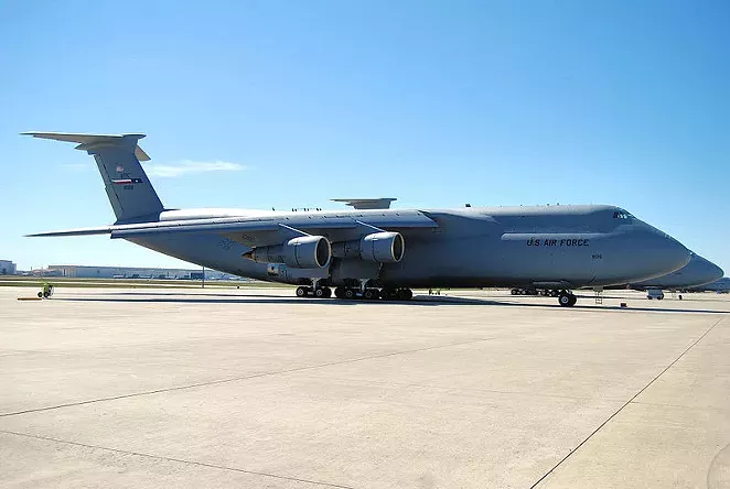 Kelly Air Force Base used industrial chemicals during its work on aircraft such as the C-5. - U.S. AIR FORCE / WIKIMEDIA COMMONS