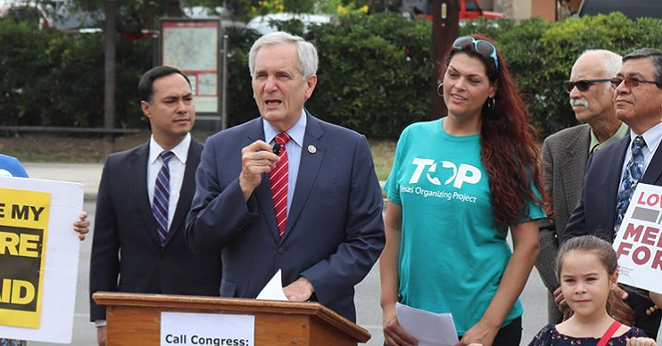 U.S. Rep. Lloyd Doggett says Trump's harsh words for Republicans show his vulnerability. - INSTAGRAM / @REPLLOYDDOGGETT