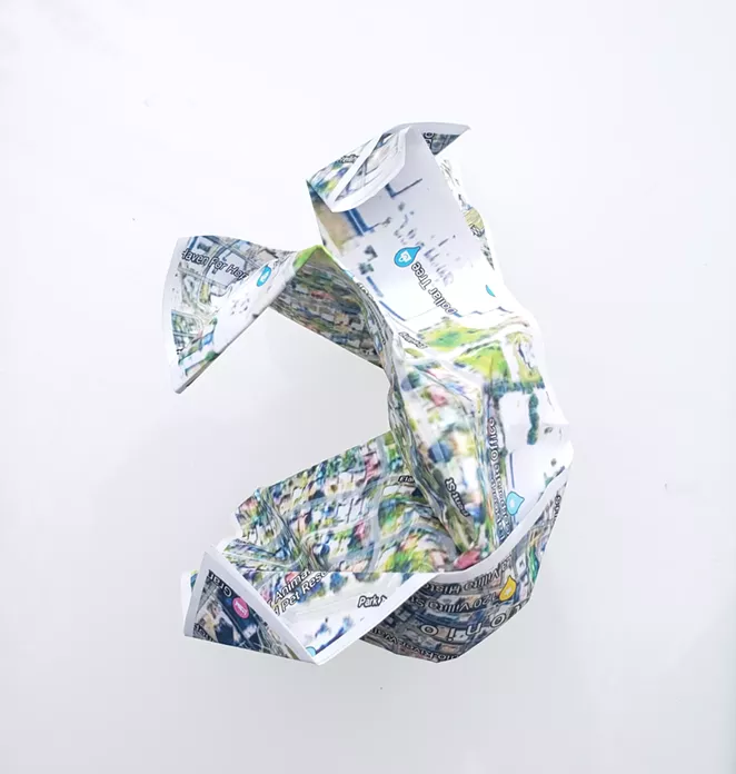 Artpace's 3D geographic. map project. - COURTESY OF ARTPACE