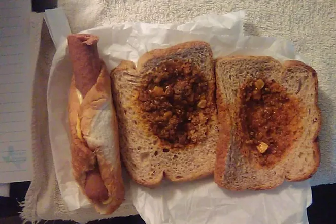 In 2011, officials tried to make up a budget shortage by removing $2.8 million from the amount allotted for meals, replacing buns with slices of bread. - THE MARSHALL PROJECT