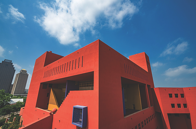 An image of the colorful exterior of SAPL's Central Library, which remains closed to the public until further notice. - PHOTO BY SIGGI RAGNAR