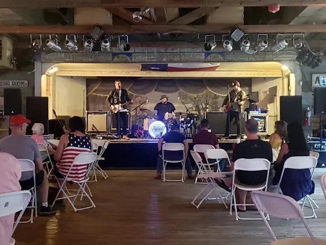 The Powell Brothers perform at a reconfigured Gruene Hall. - COURTESY OF THE POWELL BROTHERS