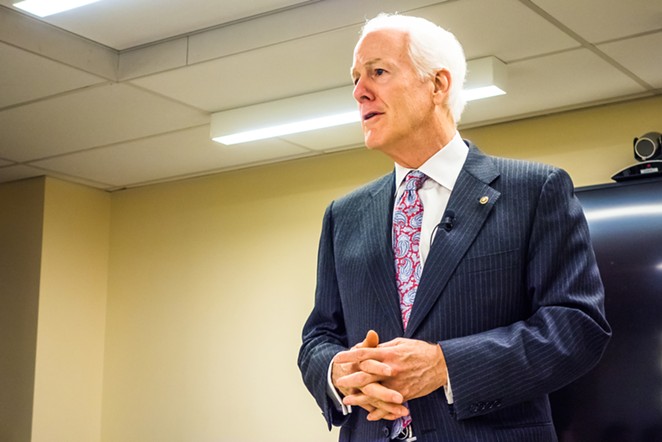 Republican Sen. John Cornyn was a featured speaker at the Texas Public Policy Foundation's anti-Green New Deal forum. - SHUTTERSTOCK