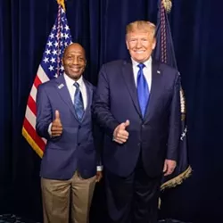 State Rep. James White, R-Hillister, said he feels the media holds Trump to a "different standard" on race issues. - TWITTER / @JAMES_E_WHITE