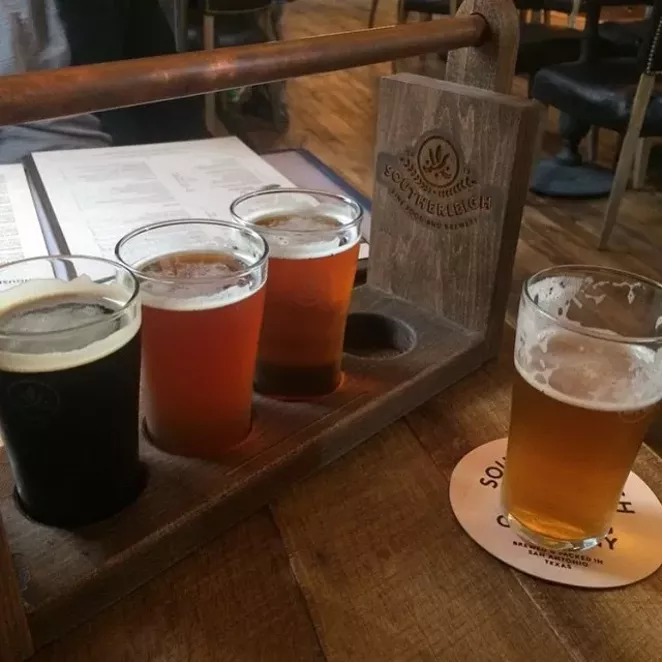 Not only are you treating your dad to dinner, but also gifting him a beer glass. - SOUTHERLEIGH FINE FOOD & BREWERY