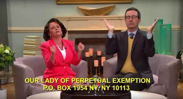 We'd attend John Oliver's church. - YOUTUBE SCREENGRAB
