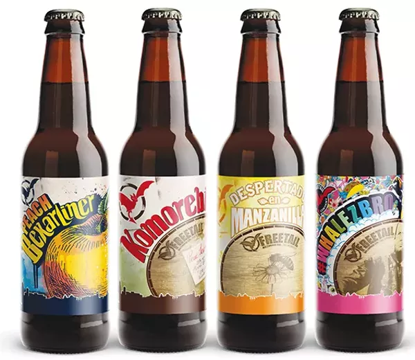 Freetail is releasing four beers in September, Peach Bexarliner, Komorebi, Despertado de Manzanilla and a #Whalezbro - COURTESY