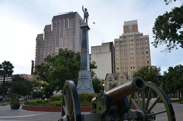 The Confederate Civil War Monument in Travis Park. - MICHAEL MARKS