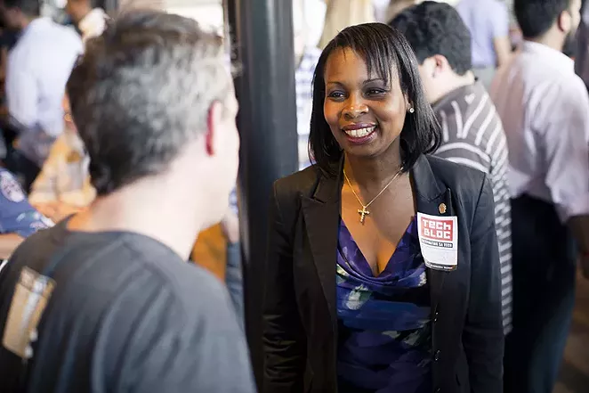 Mayor Ivy Taylor spoke at Tech Bloc - COURTESY