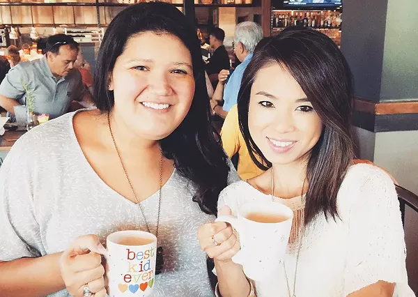 Olsen (left) and Moore (right), two fo the food scene’s most prolific eaters and supporters. - COURTESY