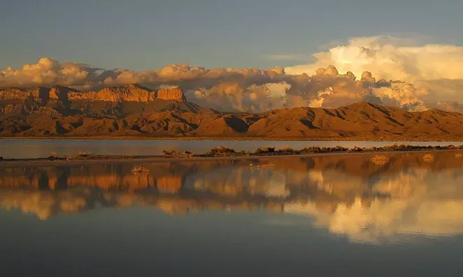 Rains flooded the Guadalupe Mountains National Park salt flats in 2014. - KATIE YATES/NATIONAL PARKS SERVICE