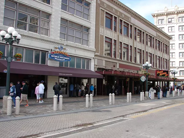 The longtime tourist attraction tenants across from the Alamo may have to vacate, now that the Texas General Land Office is under contract to purchase 3 buildings for a potential Alamo museum. - ALAMOPLAZAATTRACTIONS/FACEBOOK