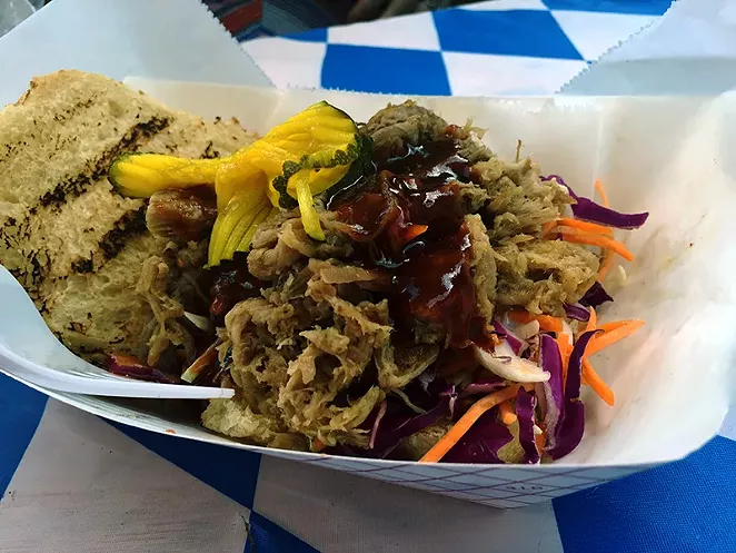 The pulled pork sandwich is a regular favorite. - COURTESY