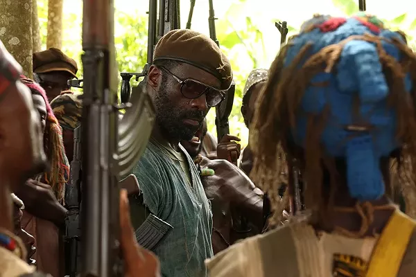 Idris Elba doing his best Col. Kurtz - NETFLIX