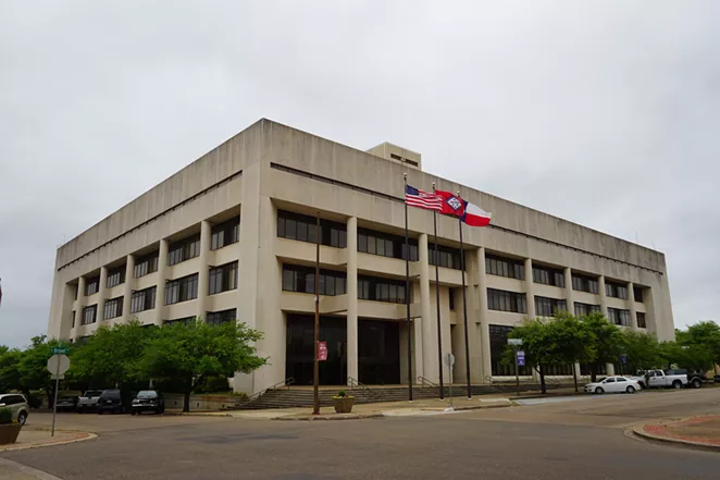 The Bi-State Justice Building in Texarkana. The jail and Bowie County Correctional Center are managed by LaSalle Corrections. - WIKIMEDIA COMMONS / MICHAEL BARERA