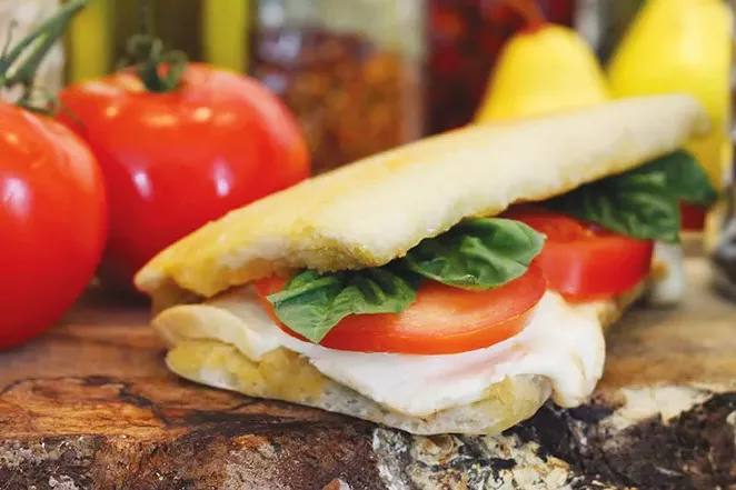 South Alamode Panini & Gelato Company caprese panini. - COURTESY