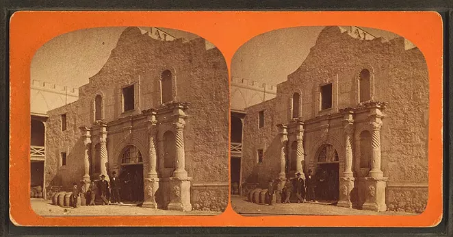 The Alamo in the mid-1800s, after a French businessman bought the convento. - WIKIMEDIA