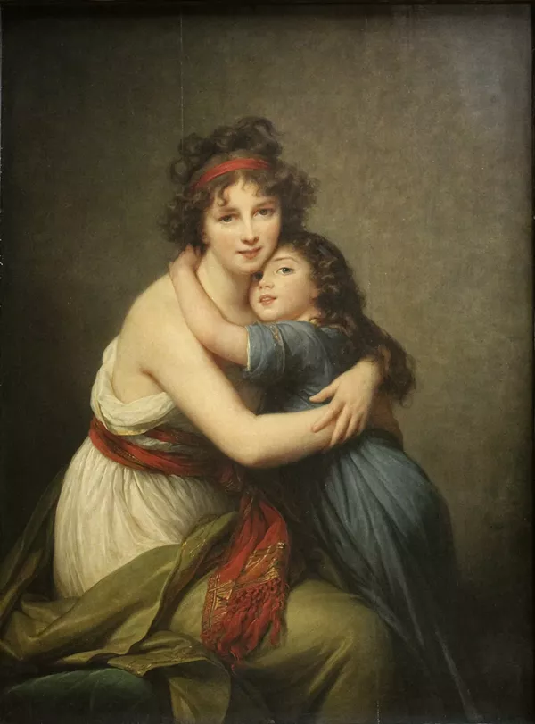 MADAME VIGÉE-LEBRUN ET SA FILLE, PAINTING BY LOUISE ÉLISABETH VIGÉE LE BRUN