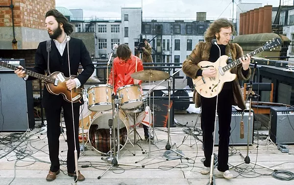 One of the most famous moments from Beatles' history - COURTESY
