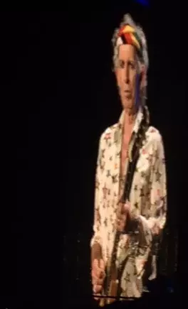 Keef, looking like the crowd felt, on the Jumbotron. - PAT SMOTHERS