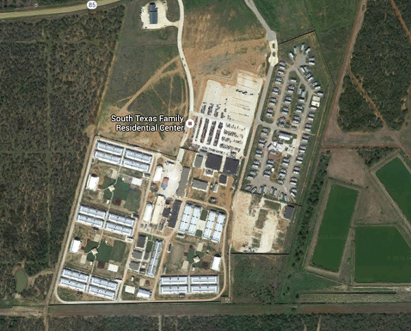 The immigrant detention complex in Dilley, Texas. - GOOGLE EARTH