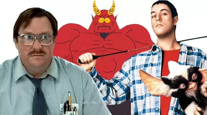 (From left) Milton from Office Space; Satan from Southpark: Bigger, Longer & Uncut; Happy from Happy Gilmore; and Mohawk from Gremlins 2: The New Batch. - COURTESY PHOTOS