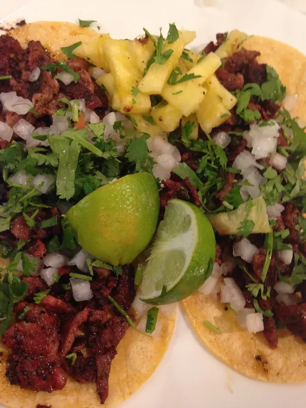 Trompo tacos from Marioli - CHARLIE SMITH