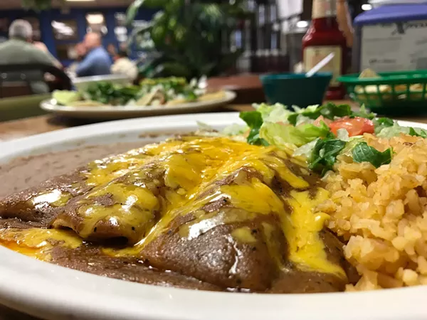 The enchilada plate ($5.99)