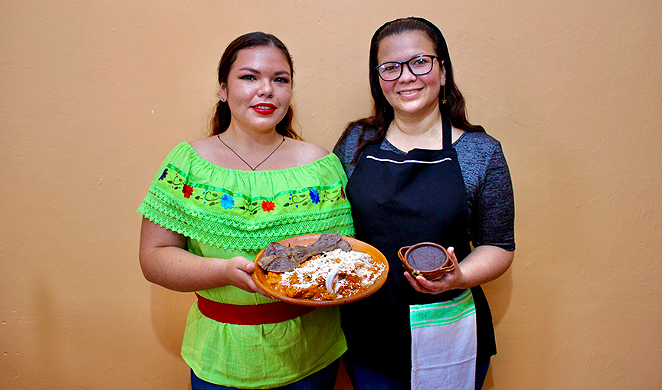 Mother and daughter team at the helm of thriving Veracruz eatery Naku, Antojeria Huasteca, Abigail Sánchez Arellano and Yuritzi López Sánchez - COURTESY NOCHE AZUL SABOR