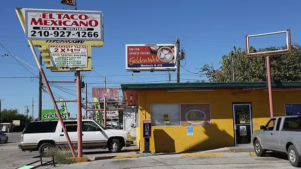 Taco Mexicano, 3603 S.W. Military Drive, is home to one of the best tacos in San Antonio — pork in salsa verde. - BEN OLIVO