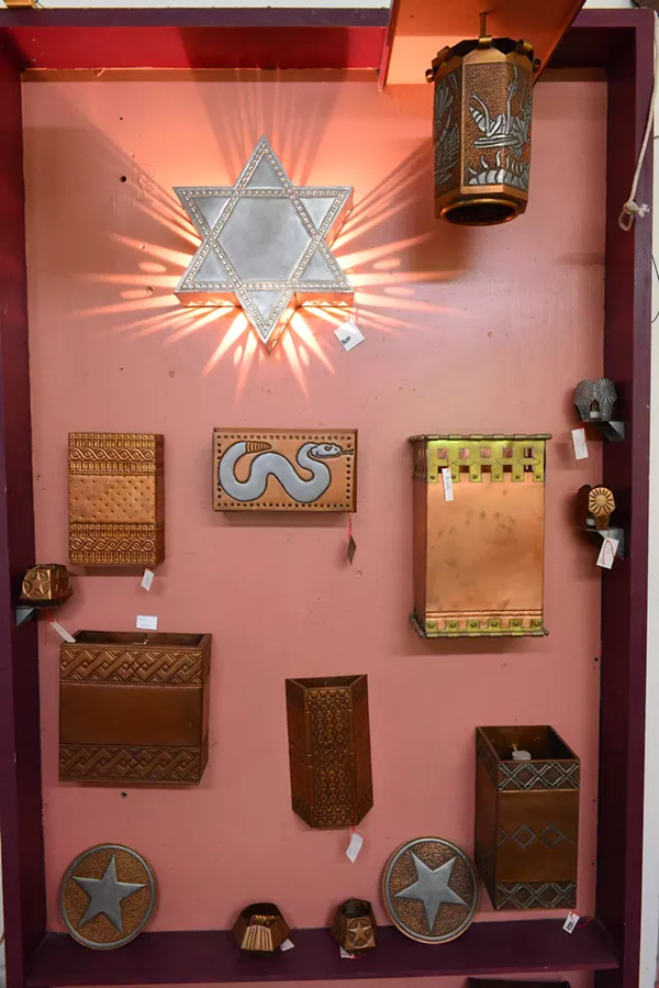 A few of Isaac Maxwell Metal Studio's signature styles
