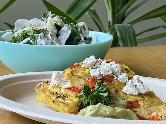 A frittata and kale salad will also be on The Dooryard's new brunch menu. - COURTESY THE DOORYARD
