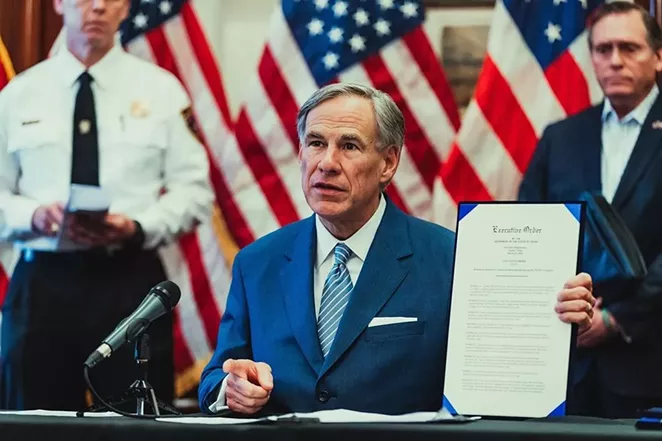 Gov. Greg Abbott discusses an executive order during a 2020 press conference. - INSTAGRAM / GOVERNORABBOTT