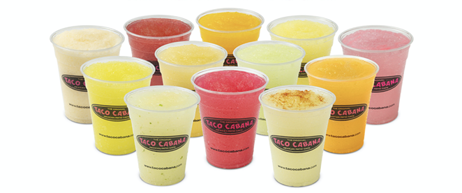 Just weeks after announcing the debut of the Dill Pickle-flavored frozen marg, Tex-Mex giant Taco Cabana has announced the return of MargaritaPalooza. - PHOTO COURTESY TACO CABANA